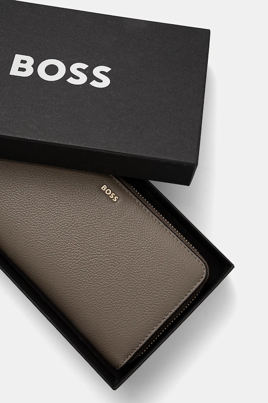 Кожаный кошелек BOSS коричневый 50523659