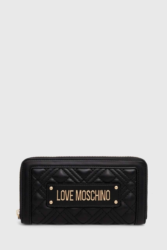 Love Moschino portfel drobny wzór czarny JC5600PP1L