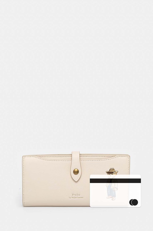 Кожен портфейл Polo Ralph Lauren 427943236 бежов