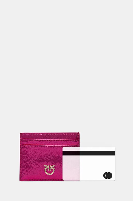 Pinko portacarte in pelle rosa 103762.A204