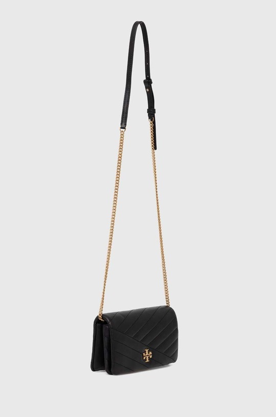 Tory Burch torebka skórzana Kira Chevron 156553.001 czarny AW24