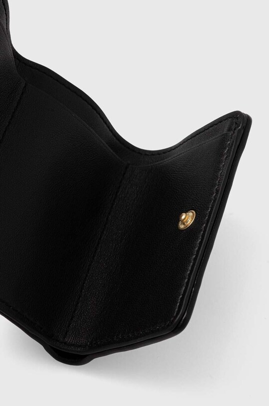 Tory Burch portofel de piele Fleming Soft Small negru 156558.001