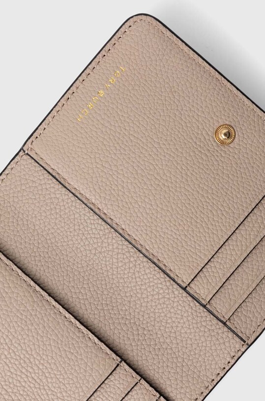 Шкіряний гаманець Tory Burch McGraw Bi-Fold чорний 158904.001