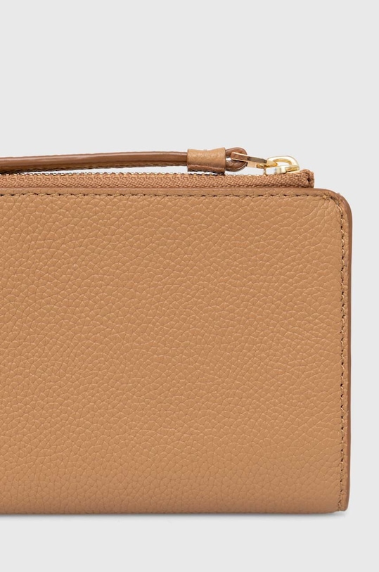 Akcesoria Tory Burch portfel skórzany McGraw Bi-Fold 158904.227 brązowy