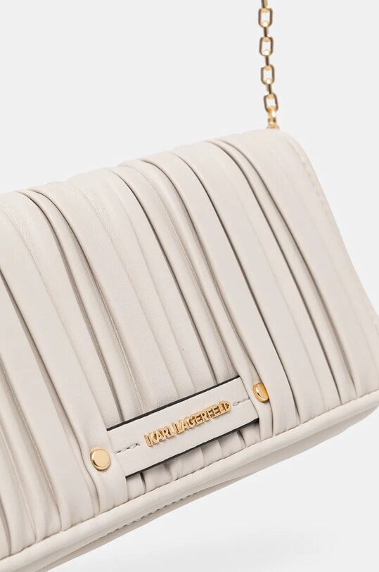 Listová kabelka Karl Lagerfeld béžová 245W3229