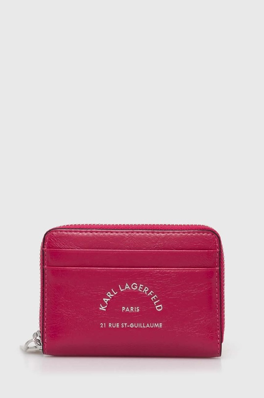 Karl Lagerfeld portfel drobny wzór różowy 245W3234
