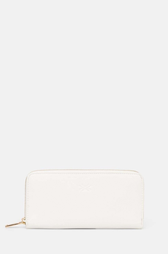 United Colors of Benetton portofel imitatie de piele alb 6HKVUY02D