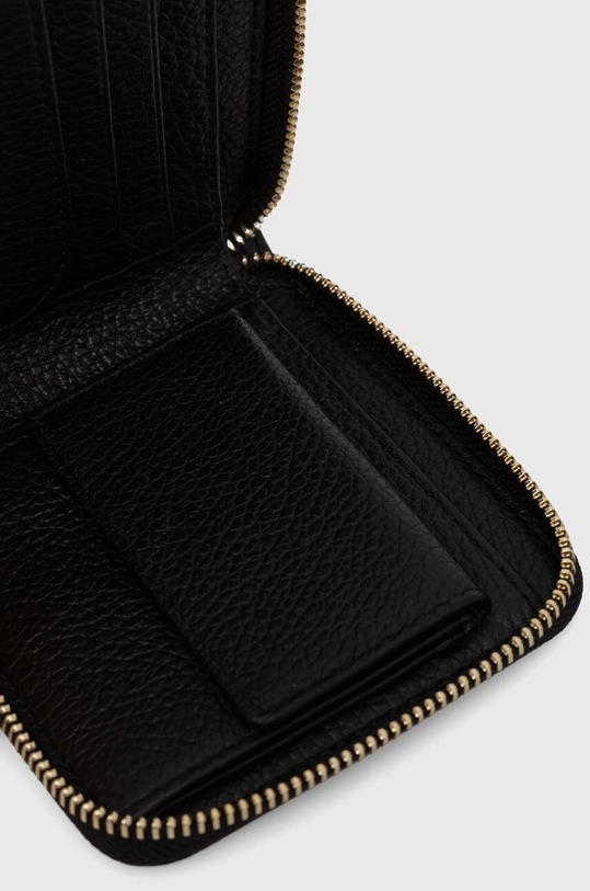 Accesorii Coccinelle portofel de piele METALLIC SOFT E2.MW5.11.E2.01 negru