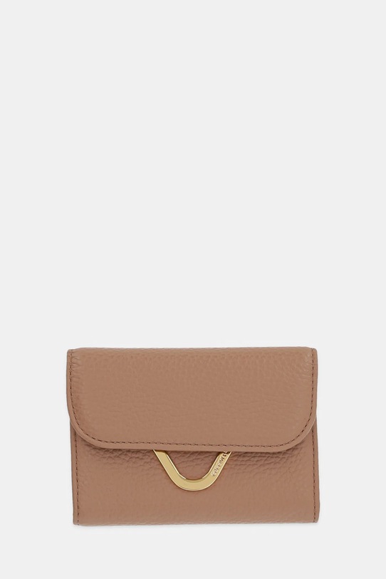 Coccinelle portofel de piele COCCINELLEDEW piele bej E2.QTF.11.F0.01