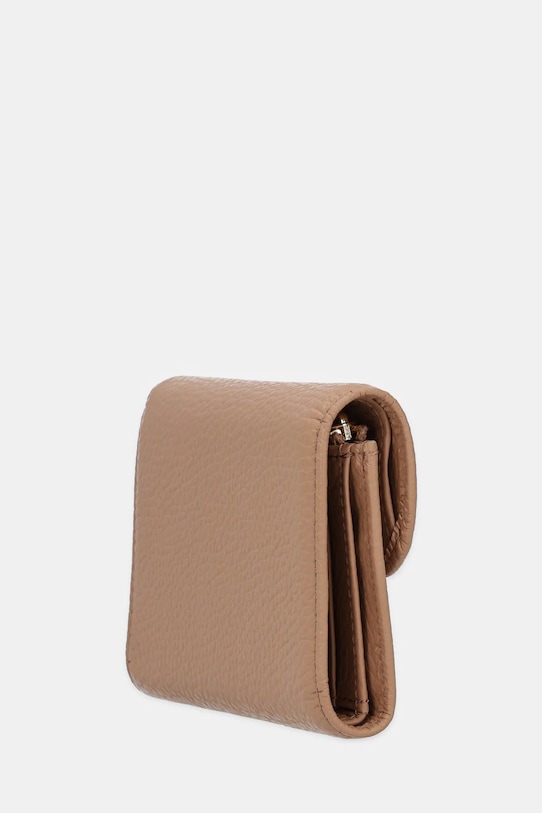 Coccinelle portofel de piele COCCINELLEDEW E2.QTF.11.F0.01 bej AW24