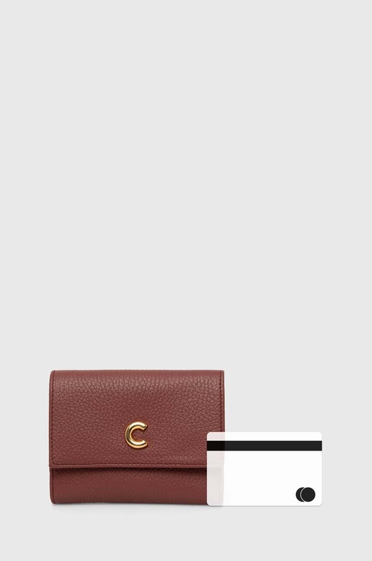 Kožená peněženka Coccinelle KELSEY E2.RBP.11.F0.01 hnědá