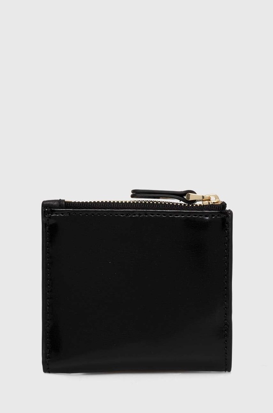 Kožená peněženka Coccinelle COCCINELLEDEW SHINY CALF E2.RTP.11.F7.01 černá AW24