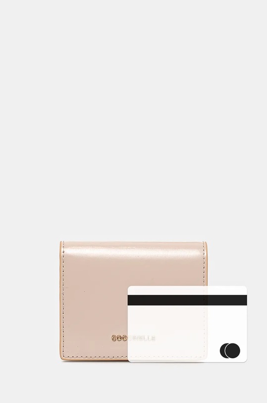 Coccinelle portfel skórzany METALLIC SHINY CALF E2.RX8.11.D3.01 różowy