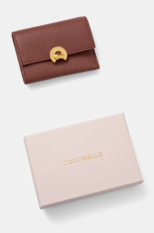 Coccinelle portofel de piele COCCINELLEBINXIE roz E2.P7P.11.F0.21