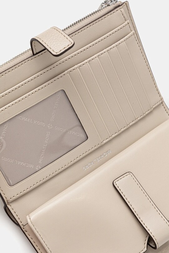 Аксесоари Кожен портфейл MICHAEL Michael Kors 32T7SAFW4L бежов