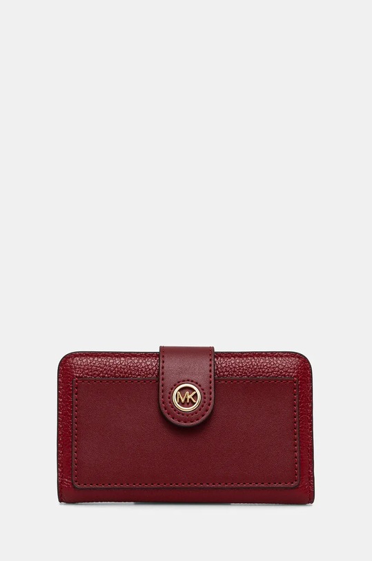 Шкіряний гаманець MICHAEL Michael Kors лицьова шкіра червоний 32S4G0KF6L