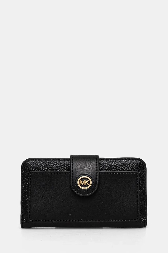 MICHAEL Michael Kors bőr pénztárca sima fekete 32S4G0KF6L