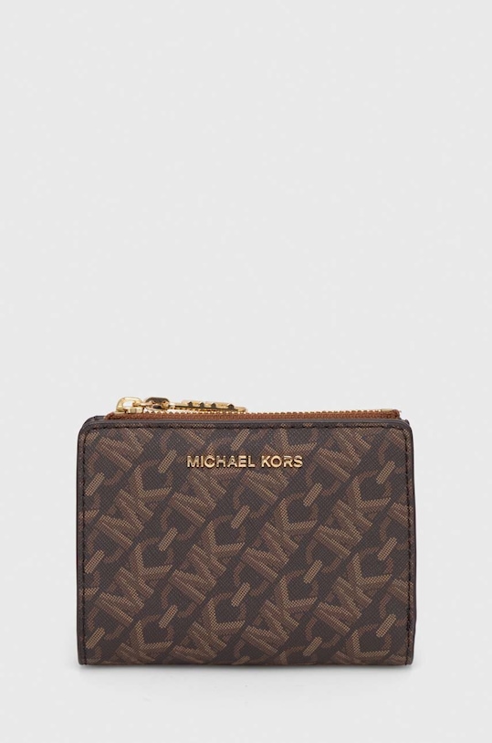 Peněženka MICHAEL Michael Kors vzorovaný hnědá 32S4G8ED7V