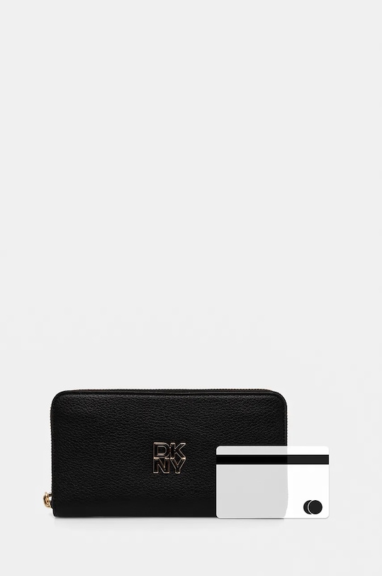 Dkny portfel skórzany czarny R43ZKF82
