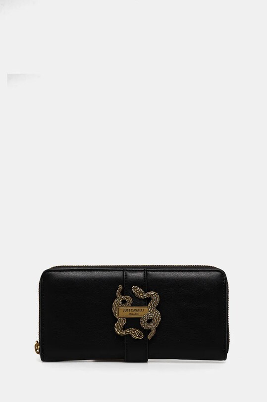 Just Cavalli portafoglio finta pelle fiore nero 77RA5PA1.ZSA89
