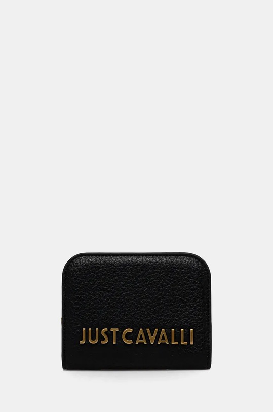 Denarnica Just Cavalli Imitacija zrnatega usnja črna 77RA5PD3.ZSB22