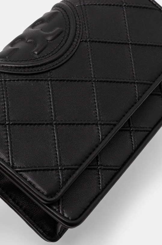 Tory Burch poseta de piele Fleming 138853.001 negru