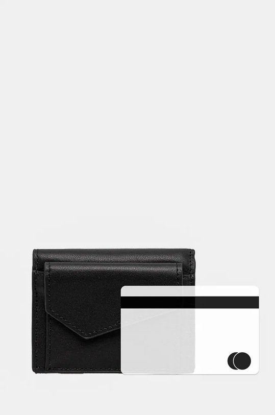 Sisley portofel de piele 6HEDWY04A negru