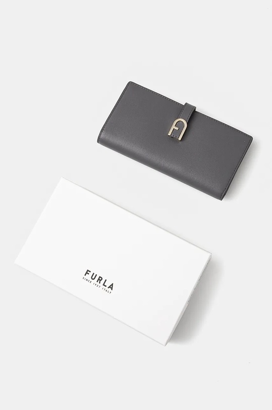 Δερμάτινο πορτοφόλι Furla γκρί WP00402.BX2045.2269S