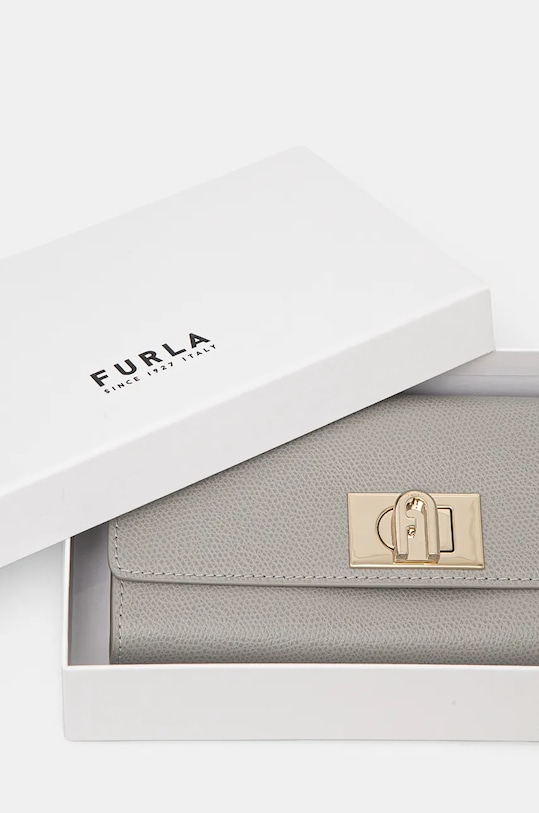 Furla portofel de piele gri PCV0ACO.ARE000.3291S