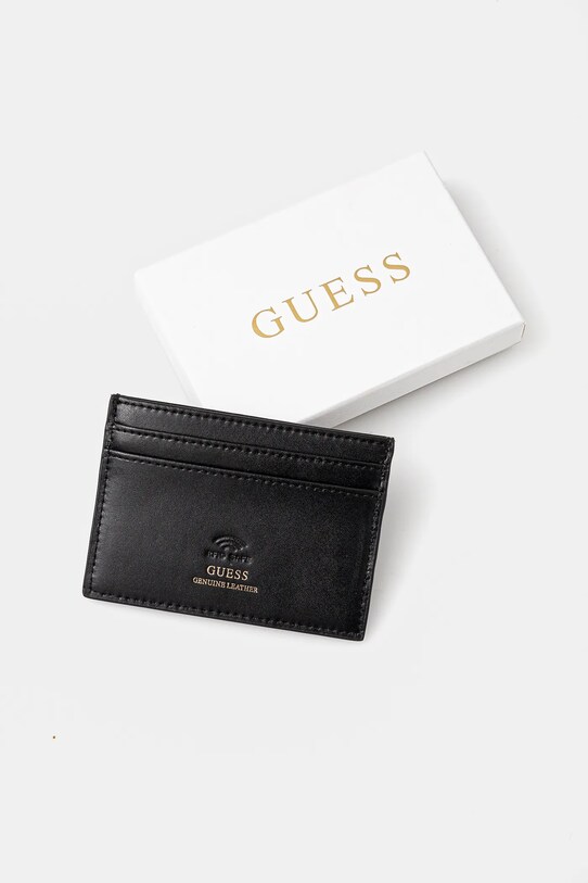 Аксесуари Шкіряний чохол на банківські карти Guess RW1692.P4401 чорний