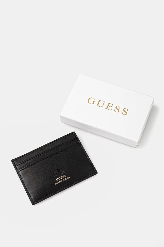 Аксесуари Шкіряний чохол на банківські карти Guess RW1693.P4401 чорний