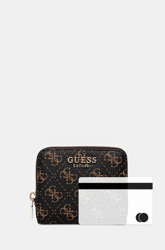 Портмоне Guess LAUREL SWQE85.00137 кафяв