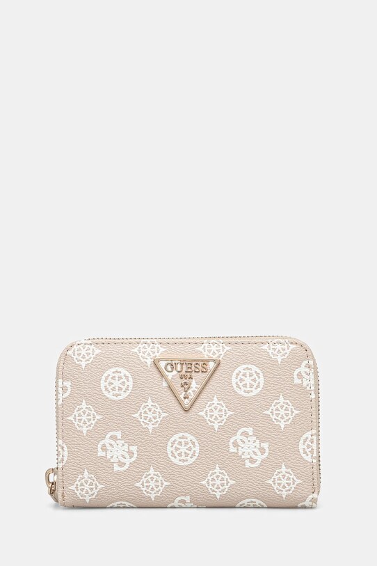 Guess portafoglio LAUREL finta pelle fiore beige SWPG85.00140