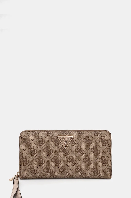 Peňaženka Guess LAUREL jednofarebný béžová SWSG85.00163