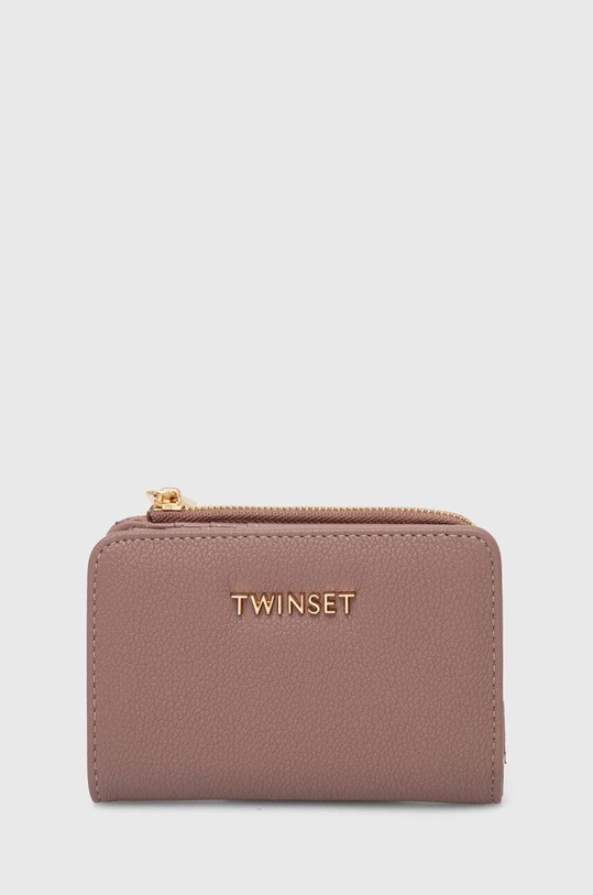Twinset portfel imitacja skóry licowej różowy 242TB7047