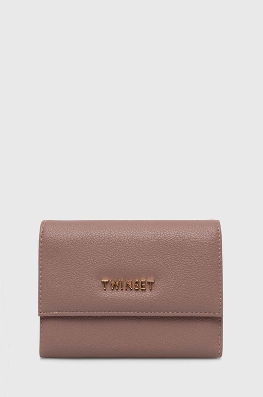Twinset portfel imitacja skóry licowej różowy 242TB7046