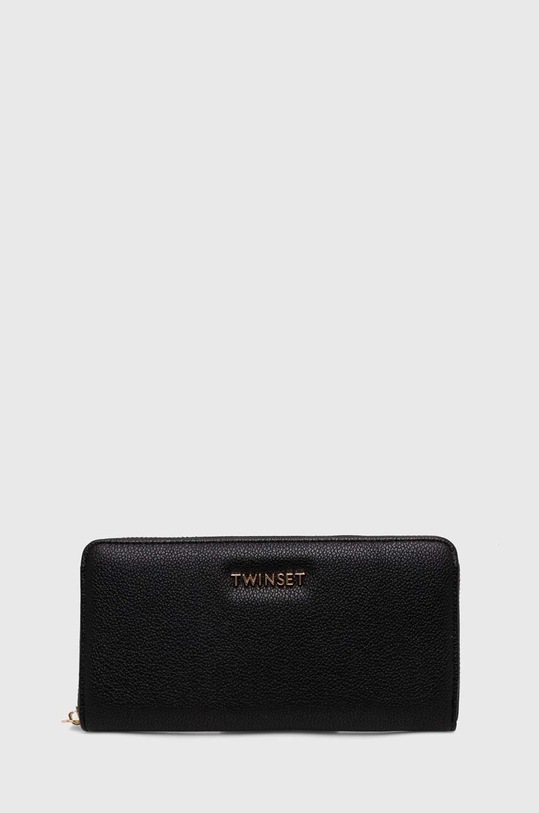 Twinset portfel imitacja skóry licowej czarny 242TB7045