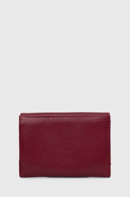 Twinset portfel skórzany 242TB7016 bordowy AW24