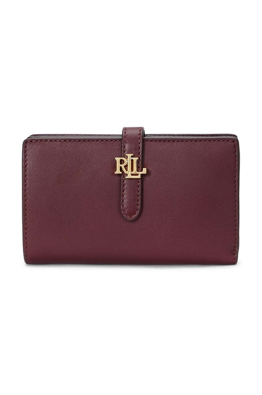 Δερμάτινο πορτοφόλι Lauren Ralph Lauren λείο δέρμα μπορντό 432915358