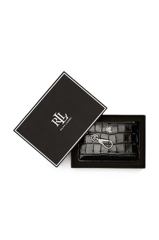 Akcesoria Lauren Ralph Lauren portfel skórzany 432951705 czarny