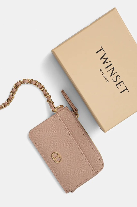 Akcesoria Twinset etui na karty 242TL8039 pomarańczowy