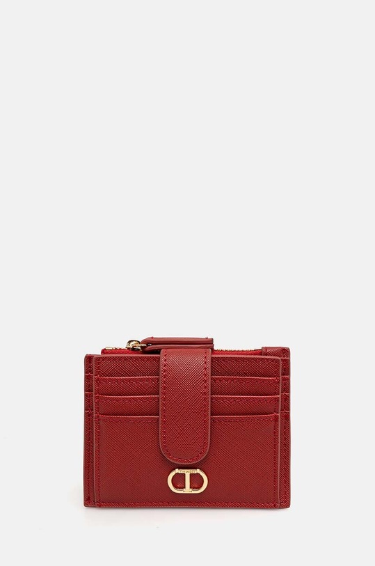 Twinset portfel imitacja skóry licowej czerwony 242TL8044