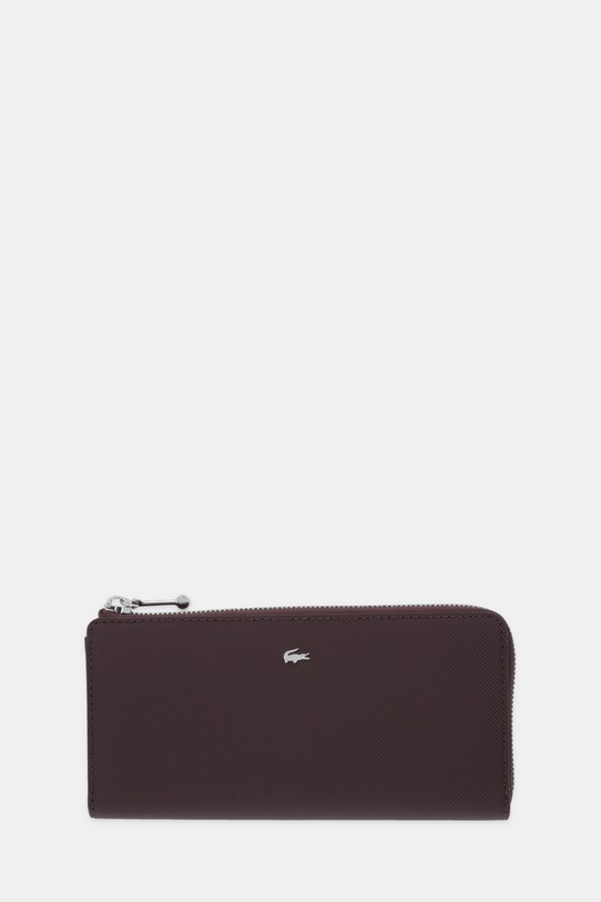 Lacoste portfel imitacja skóry licowej brązowy NF4765DZ