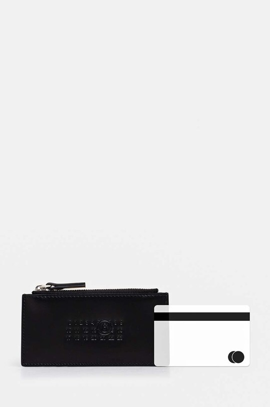 Кожен портфейл MM6 Maison Margiela SA5UI0011.P7183 черен