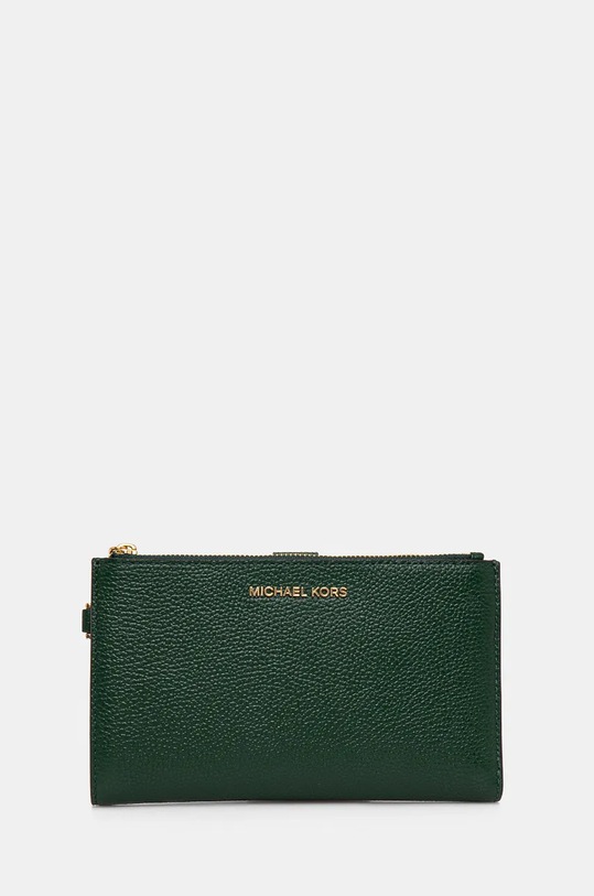 MICHAEL Michael Kors bőr pénztárca sima zöld 32T7GAFW4L