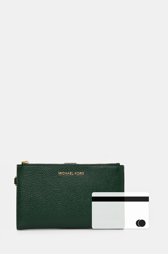 MICHAEL Michael Kors bőr pénztárca 32T7GAFW4L zöld