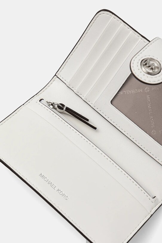 Accesorii MICHAEL Michael Kors portofel de piele 32S4S0KF6L alb