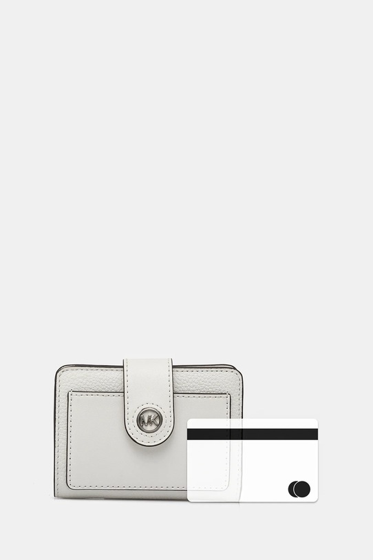 Кожаный кошелек MICHAEL Michael Kors кожа белый 32H3S0KD5L
