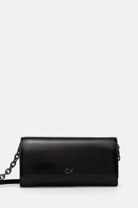 Calvin Klein portfel imitacja skóry licowej czarny K60K612423