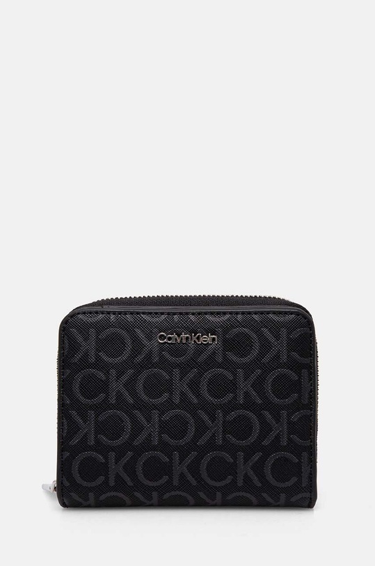 Гаманець Calvin Klein імітація лицьової шкіри чорний K60K612433